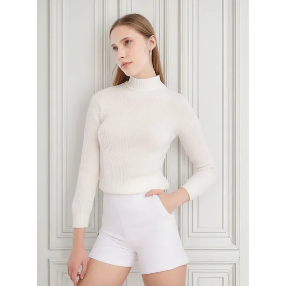 Short Para Mujer Marca Seven Color Blanco En Poliéster #2819