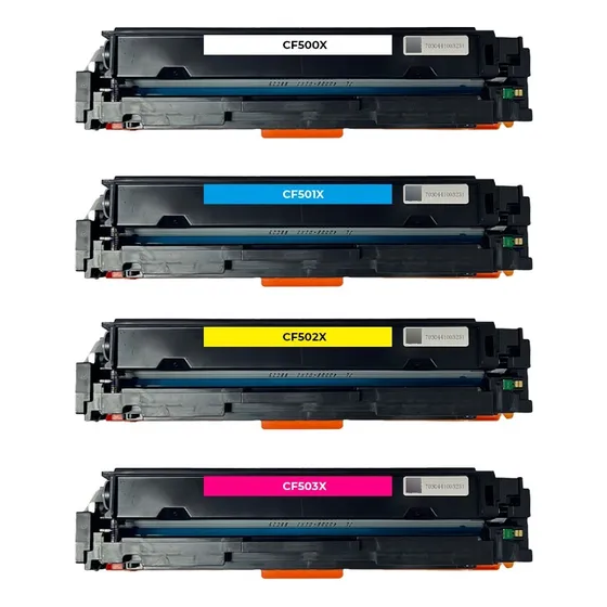 Tóner Cf500x Compatible Con Hp M254 M281 M280 Tinta Negro/amarillo/cyan/magenta