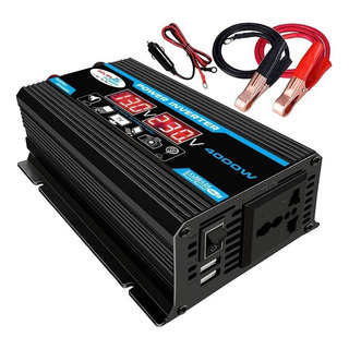 Inversor Carro Digital Inteligente 2 Usb 12v A 220v 4000w Inversor Carro Digital Inteligente 2 Usb 12v A 220v 4000w