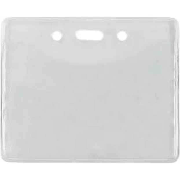 Porta Credencial Frente Vinílico Transparente. Pack X 100