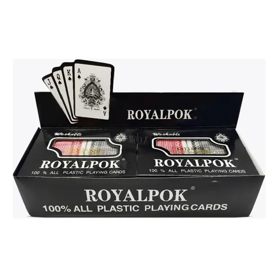 Caja Cartas De Poker 12 Mazos Con Estuche Naipes Impermeable