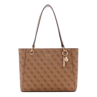 Bolsa Guess Noelle Small Noel Tote Latte Logo Para Mulheres Bolsa Guess Noelle Small Noel Tote Latte Logo Para Mulheres