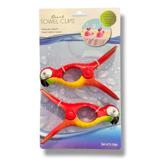 Broche Para Reposera Silla Agarra Toallas Kit X2 Mar Cristal