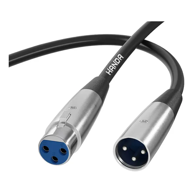 Cable Canon Xlr Balanceado Macho Hembra Ofc 3 Metros Handa