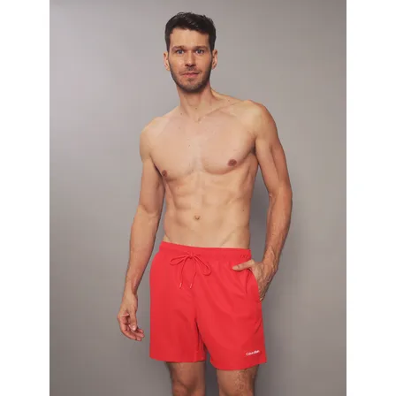 Traje De Baño Core Solids Rojo Calvin Klein