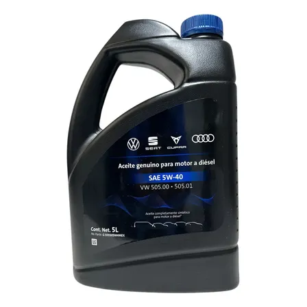 Aceite Sintético Garrafa 5w40 Diésel Grupo Vw Volkswagen