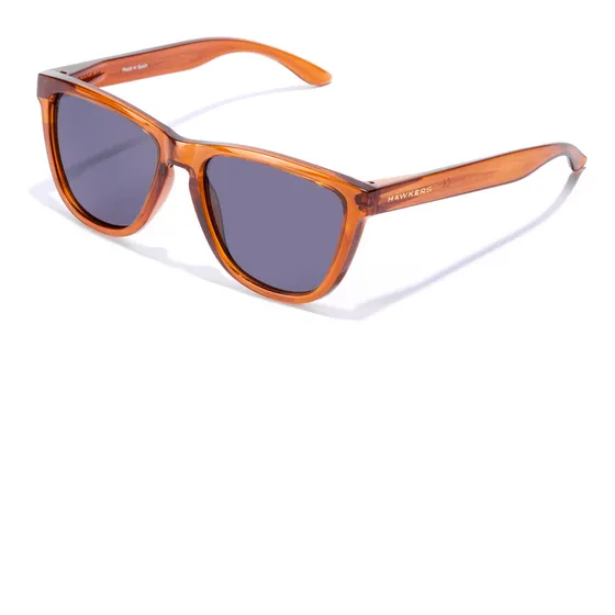 Gafas De Sol Polarizadas Hawkers One Raw Hombre Y Mujer Lente Negro Varilla Marrón Armazón Marrón Diseño Mirror