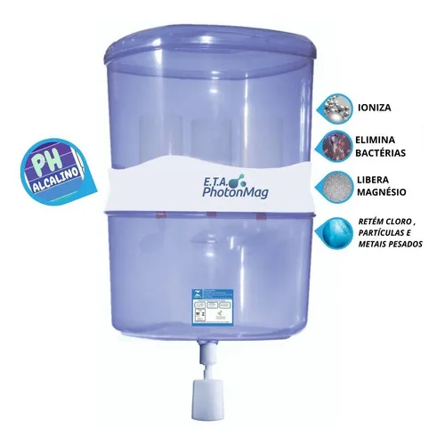 Filtro Alcalino Modelo Galão De Água Mineral Cor Azul