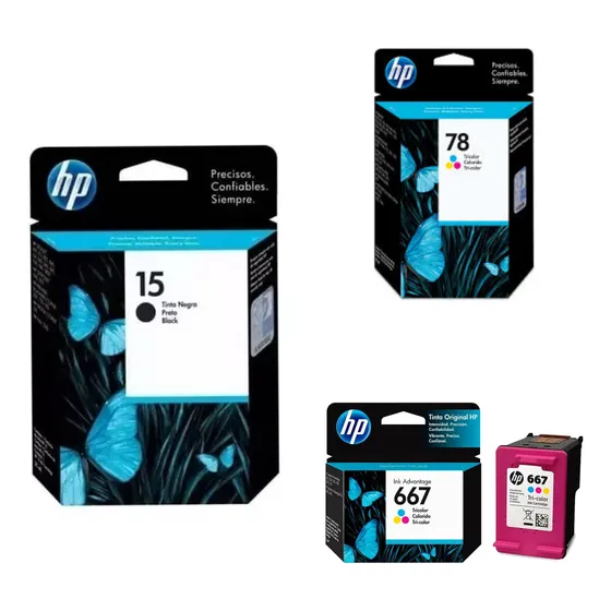 Cartuchos Hp 45 78 15 17 23 62 64 65 63 67 667 122 664 662
