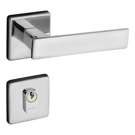 Fechadura Quadra Externa 40mm Roseta 701-40pe Cromada Pado
