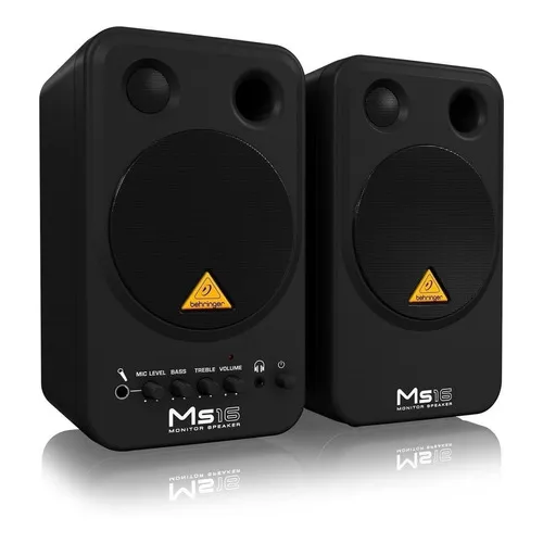 Behringer Ms16 Monitores De Estudio color Negro
