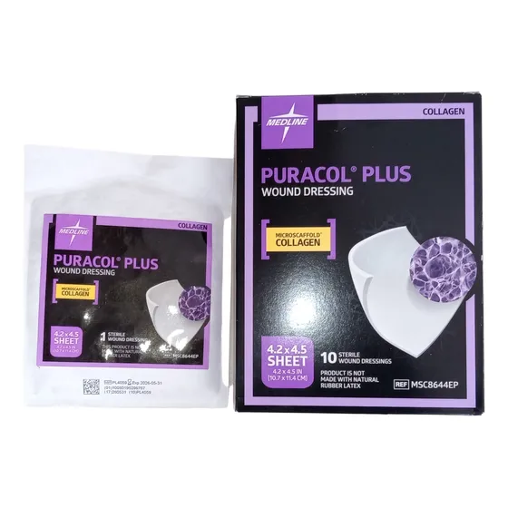 Puracol Plus Apósito De Colágeno 10.7x11.4cm 1 Pza