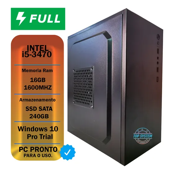 Pc Home Office Core I5 3470, 16gb Ddr3, Ssd 240gb