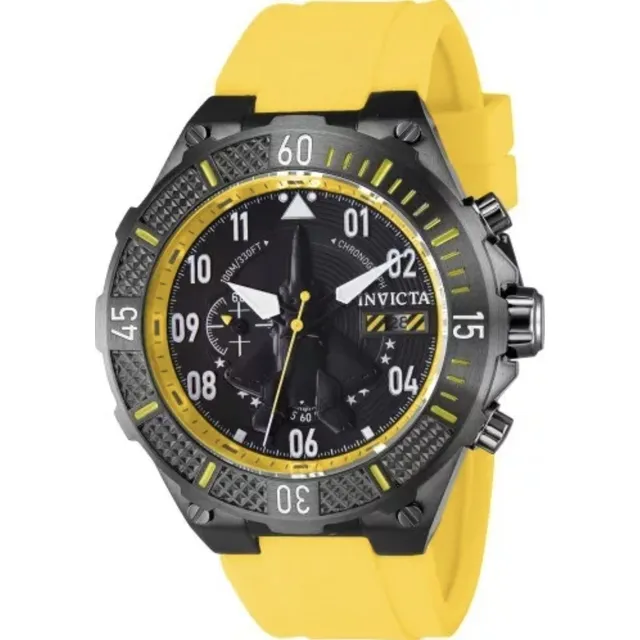 Reloj Invicta Aviador De Hombre Silicone Amarillo