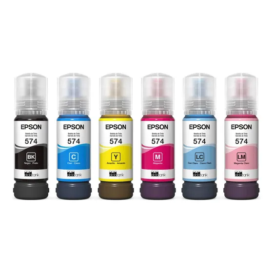 Pack 6 tintas Epson 574 70ml