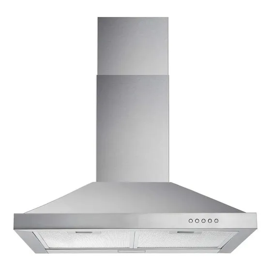 Campana De Cocina  Extractor Acero Inoxidable Luz Led 2 Gtia