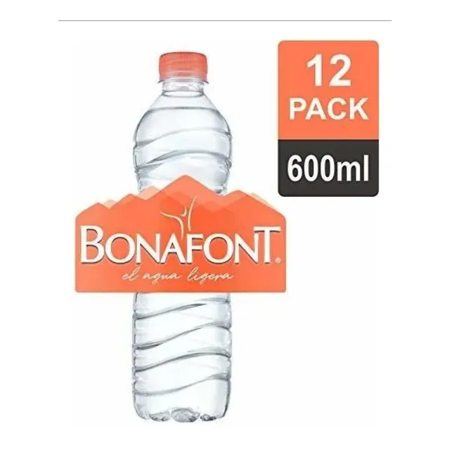 Agua Natural Bonafont 600ml - 12 Pzas