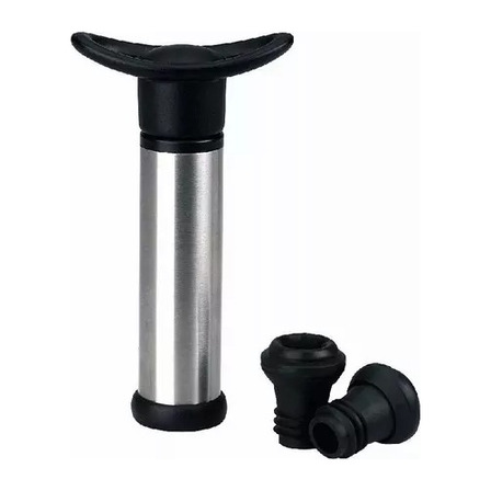 Bomba De Vacio Para Botella Vino 2 Tapones Crystal Rock Bomba De Vacio Para Botella Vino 2 Tapones Crystal Rock