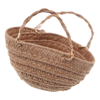 Bolsa Tejida A Mano Para Casa De Muñecas, Caqui Bolsa Tejida A Mano Para Casa De Muñecas, Caqui