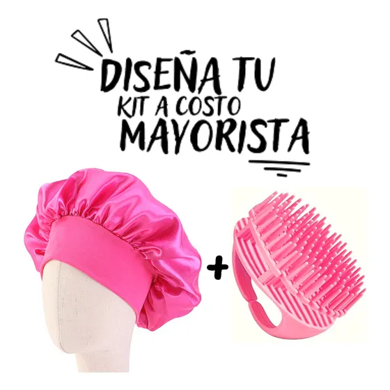 Cepillo Masajeador Desenredante Silicon Para Cabello