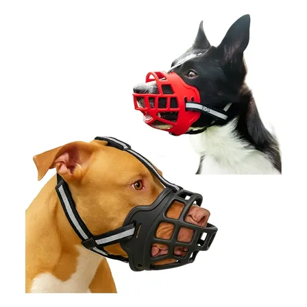 Focinheira Para Cães Ajustável Pitbull Tamanho Pp Ao Xg Preto Gg