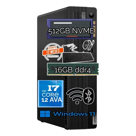 Pc Lenovo M70s G3 I7-12700 16gb 512gb Ssd Factura Y Garantia 512 Gb 16 Gb Intel® Uhd 770