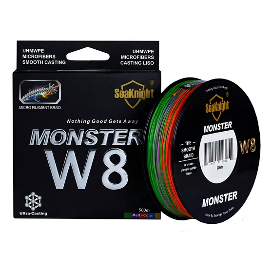 Linha Multifilamento 500 Metros 8 Fios Monster X8 Colorida