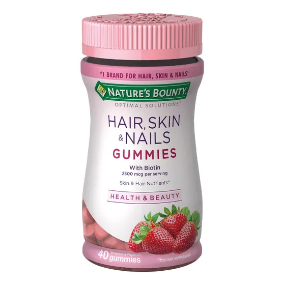 Suplemento Nature's Bounty Hair, Skin & Nails Gummies 40 Und