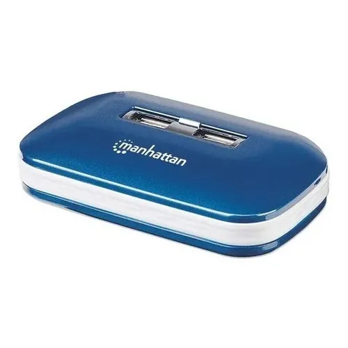 Concentrador Usb 2.0 Manhattan 161039 Hub 7 Puertos Alimenta