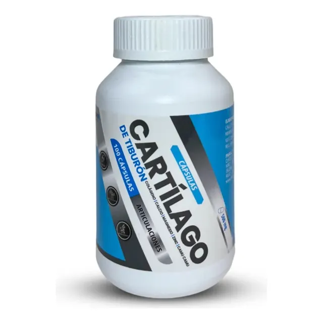 Cartílago De Tiburón 100 Cápsulas 500mg - Física Sabor Sin Sabor