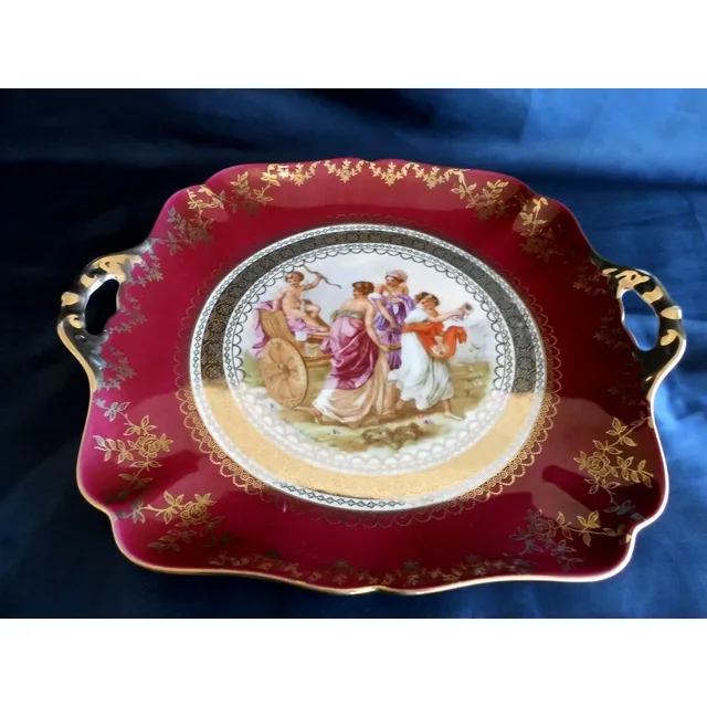 Hermoso Centro De Mesa Porcelana Alemana Gloria