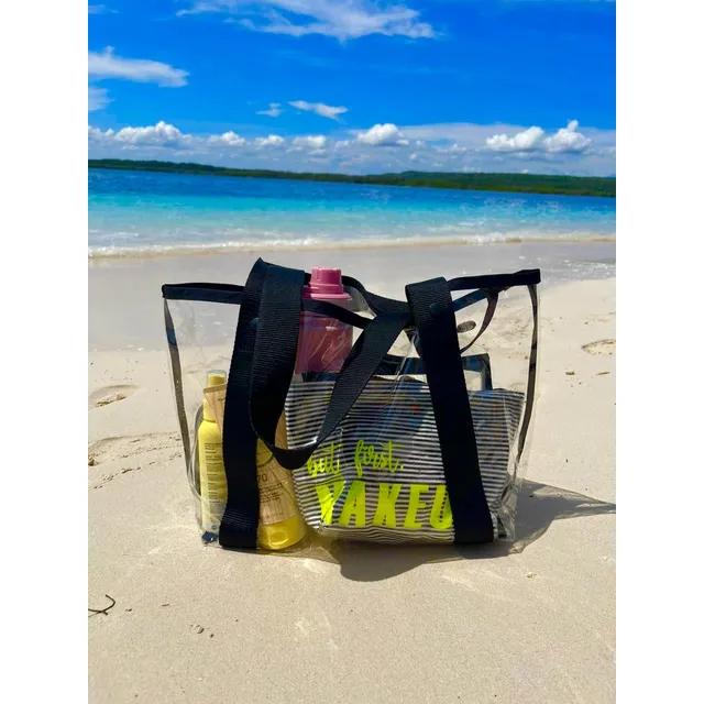 Tote Bolso O Cartera De Plasty Transparente Para Playa