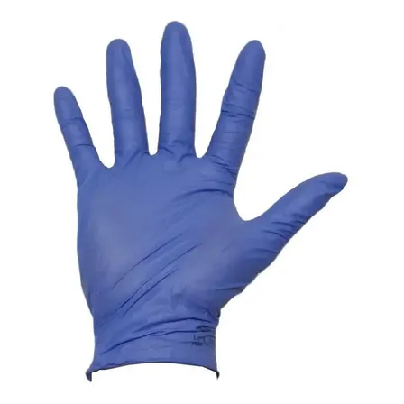 Luvas Descartáveis Nitrilica Medix AMG Azul Antiderrapante Hipoalergênica Tamanho G 100un