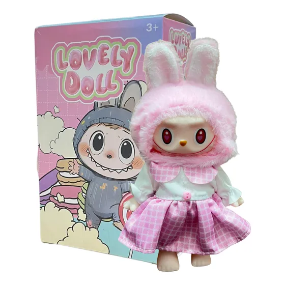 Muñeca Sorpresa Labubu Lovely Doll Con Ropa X1 Unidad