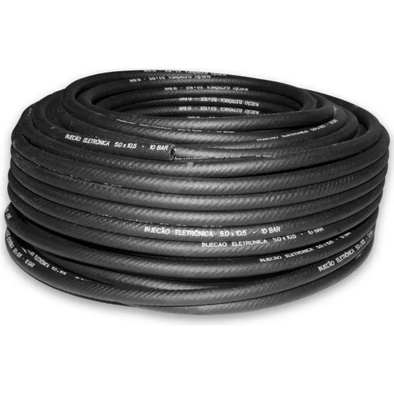 Mangueira Injeção Eletrônica Alta Pressão Preta 5,0mm-10m