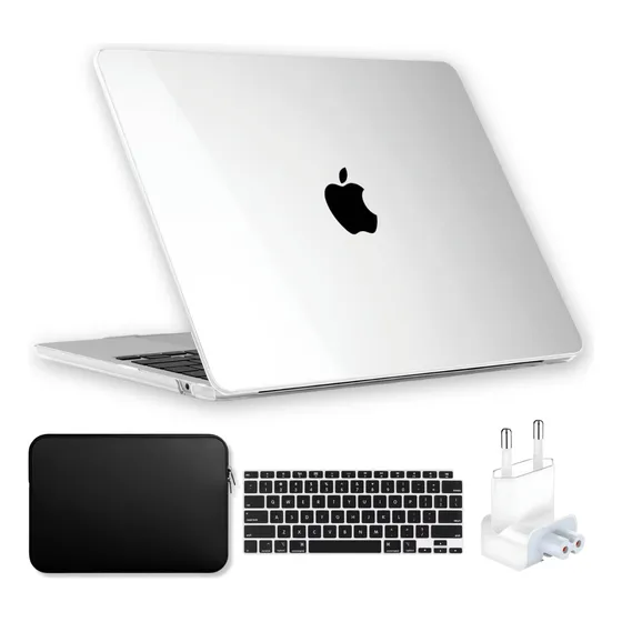 Capa Para Macbook Air 13.3 A2337 M1 +plug +bag +capa Teclado