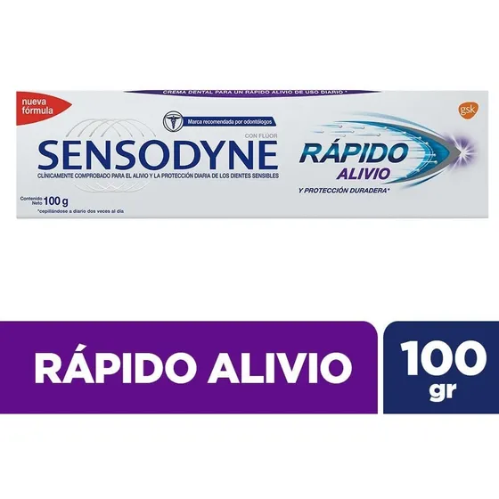 Crema Dental Sensodyne 100 Gr Rapido Alivio