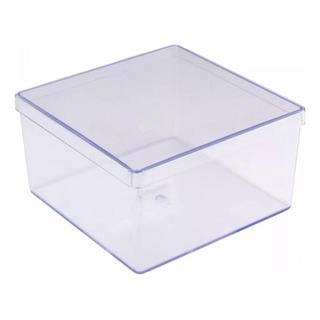 Cake Box Cristal Quadrada C/ Tampa 1,5l Bluestar Cake Box Cristal Quadrada C/ Tampa 1,5l Bluestar