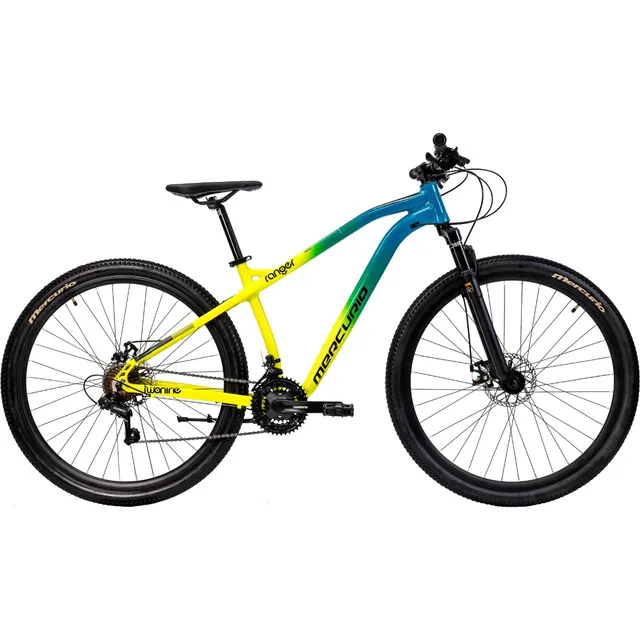 Bicicleta Mercurio Ranger Team Aluminio 21 Vel Rodada 29 Color Aqua-lima