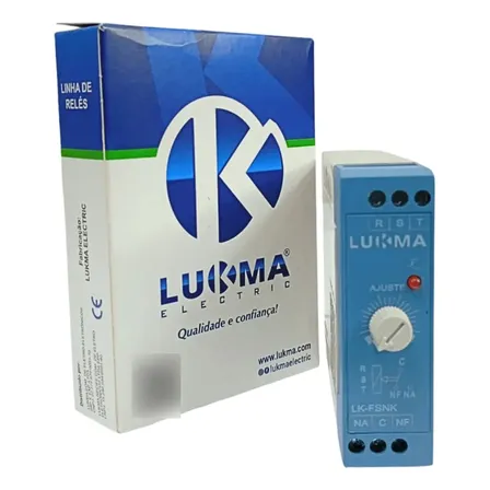 Relé Falta de Fase Trifásico 220V 60Hz com LED Lukma LK-FMSN