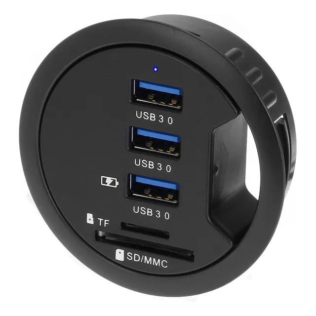 Hub Usb Para Ojal En Escritorio Sedna | Usb 3.1, Lector Sd
