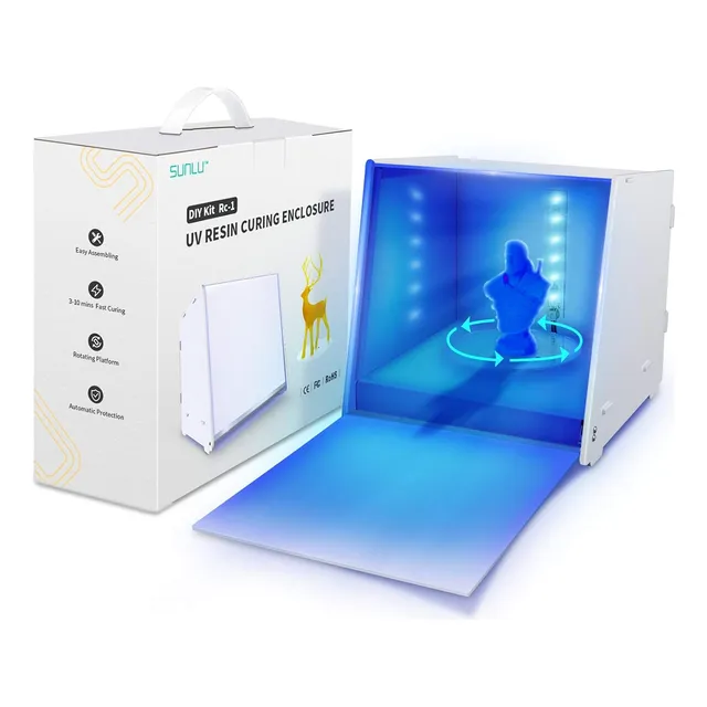 Caja De Curado Uv De Resina, Luces Led Uv De 405 Nm, Máquina