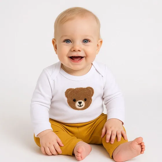 Conjunto Roupa De Bebê Menino Safari Inverno Frio