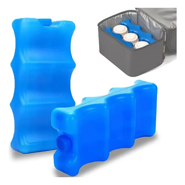 Bloques De Hielo Con Gel Para Botellas Biberones Bebidas X2 Color Azul
