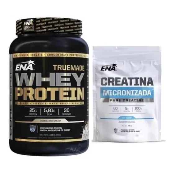 True Made Whey Protein Ena 2lb + Creatina 300gr Crecimiento
