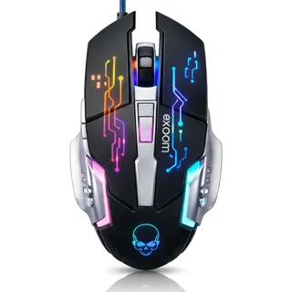 Mouse Gamer Exbom Ms-g280 4800 Dpi 6 Botões Usb Preto