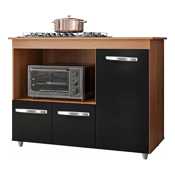 Balcão Para Cooktop 5 Bocas Cozinha Multiuso
