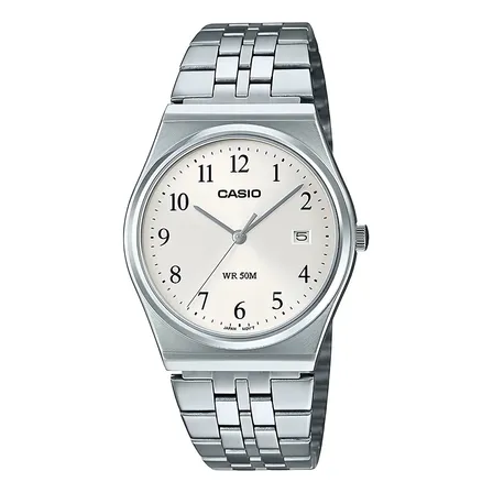 Relogio Casio Feminino Analogico Prateado Mtp-b145d-7bvdf Prateado Prateado Prateado Branco