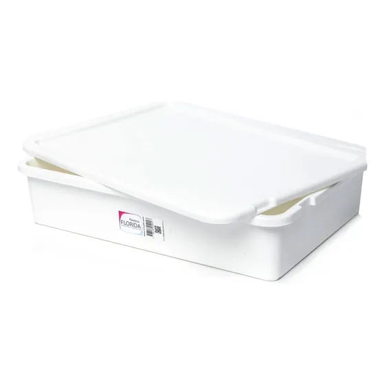 Caja Fermentación Y Leudado Grande, Con Tapa, 6 Bollos
