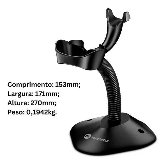 Base Suporte Para Leitor De Código De Barras Usb Goldentec